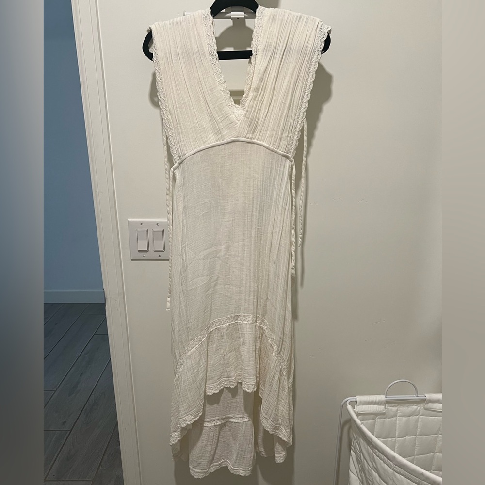 Anthropologie White High Low Dress - Picture 5 of 8